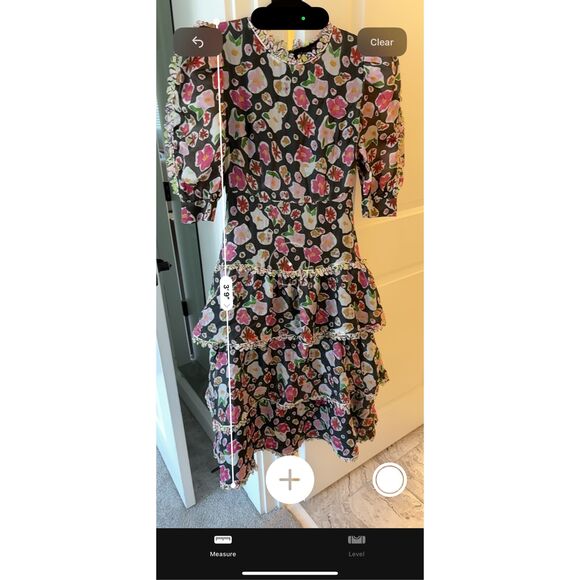 NWOT Celia B tiered silk blend dress, XS, $425 - Picture 6 of 7